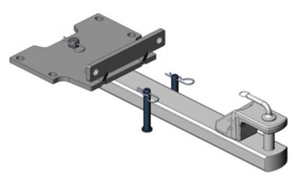 Barre d'attelage NRS. Boitier Puma 125-160 / T6000 Range-Power Command