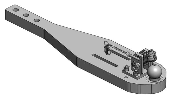 KRAMP Heavy Duty Drawbar K80 Deutz TTV 9290, 9310, 9340 009603360A02