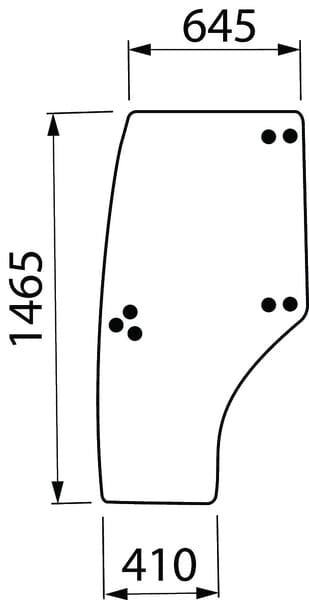 SDF Group Door glass left - 1 Stück - 00098820010
