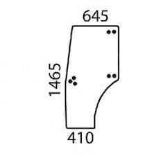SDF Group Door glass left 000988200
