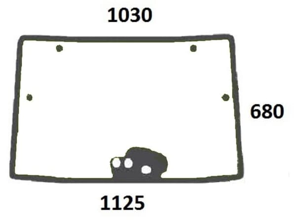 KRAMP Frontscheibe oben 00150354010N