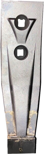 KRAMP Grubberspitze mit Hartmetallplatten 2 Löcher - 1 Stück - 003110692N