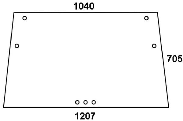 KRAMP Kabinenscheibe 04340308N