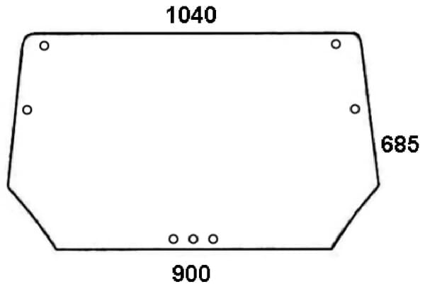 KRAMP Kabinenscheibe 04340310N