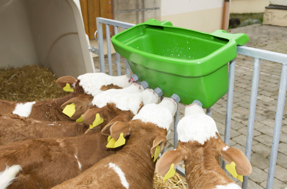 Kerbl Kälbertränkewanne Multi Feeder mit Ventil 149 und Sauger 147 14218