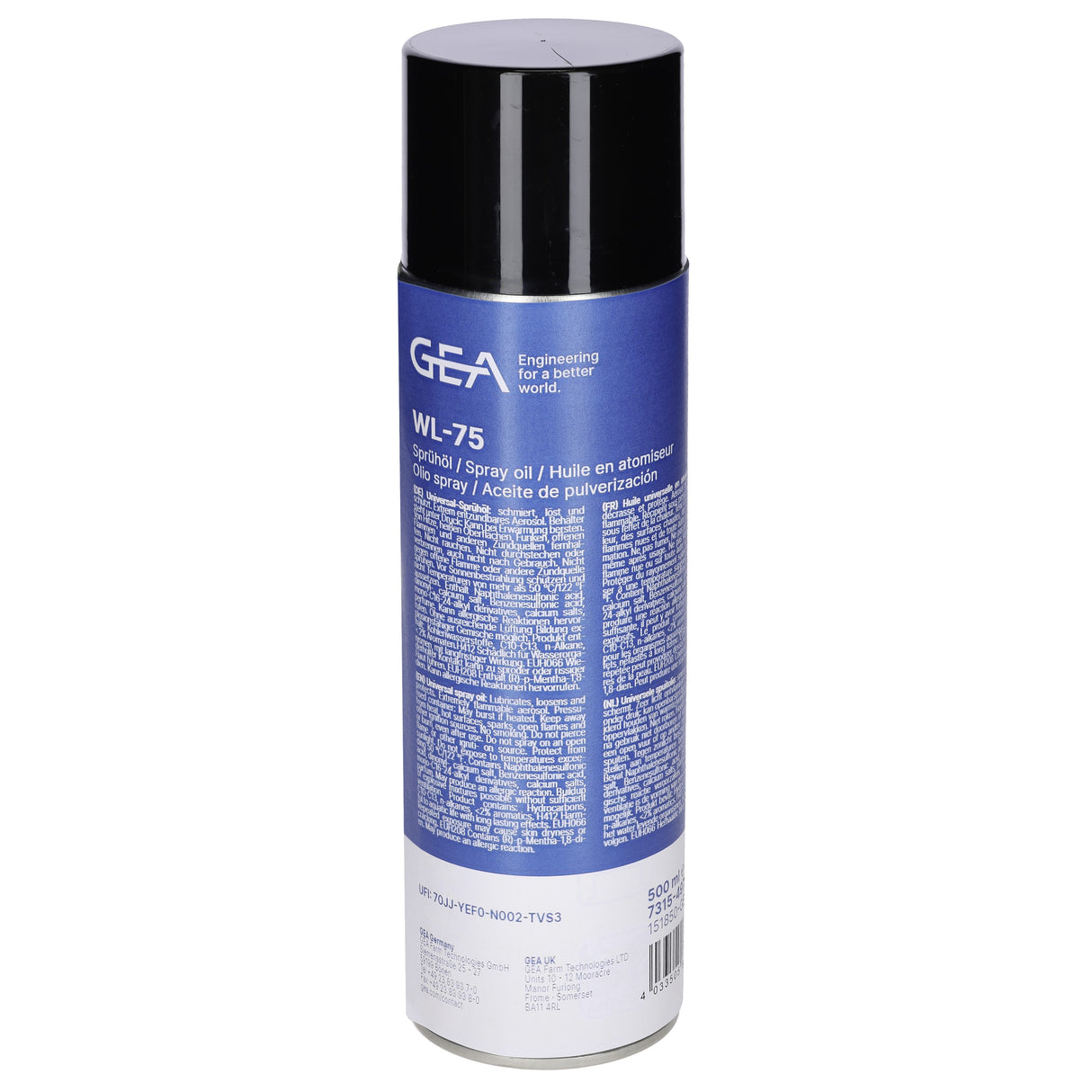 GEA Sprühöl WL-75 500 ml - 7315-4974-800 (151850-GEA / 73154974800)