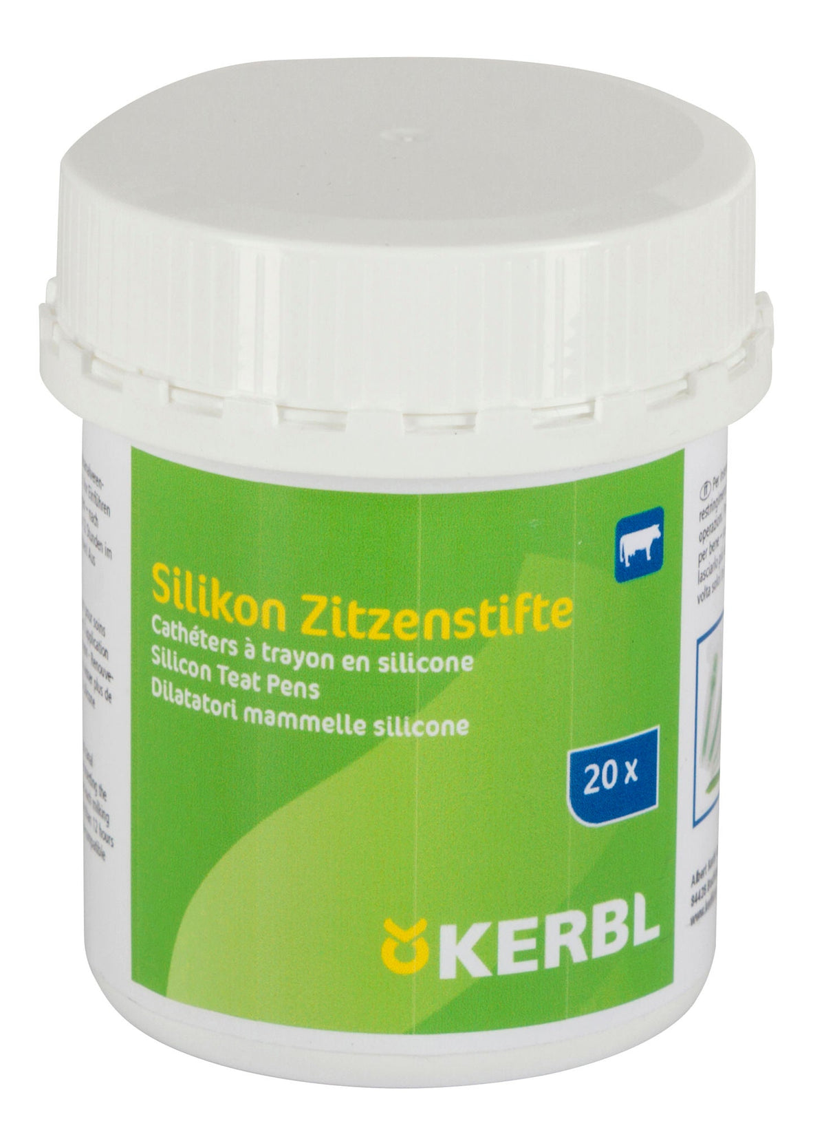 Kerbl Silikon Zitzenstifte 20St/Dose steril 15659