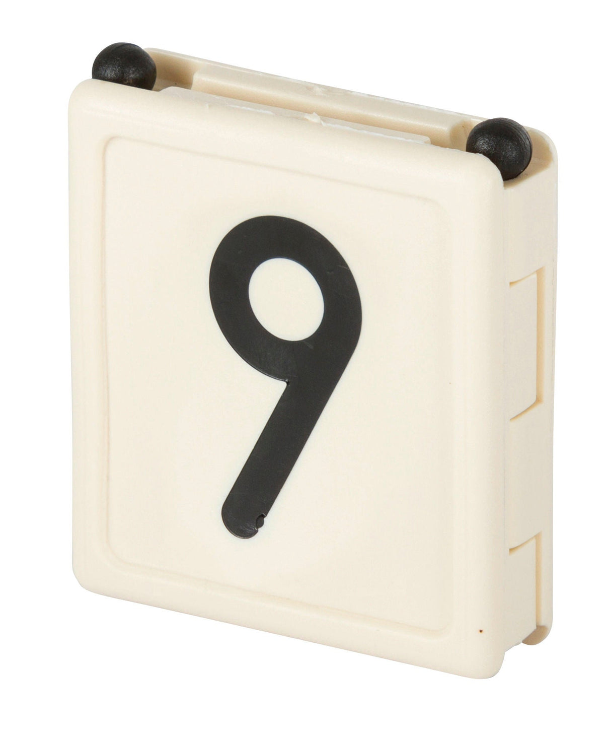 Kerbl Halsbandnummer DUO, 1-stellig Nr. 9 weiß 1 Stück 209429