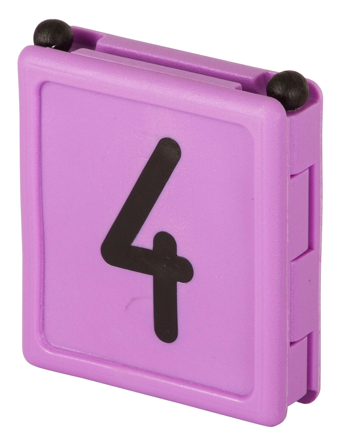 Kerbl Halsbandnummer DUO, 1-stellig Nr. 4 violett 1 Stück 209424