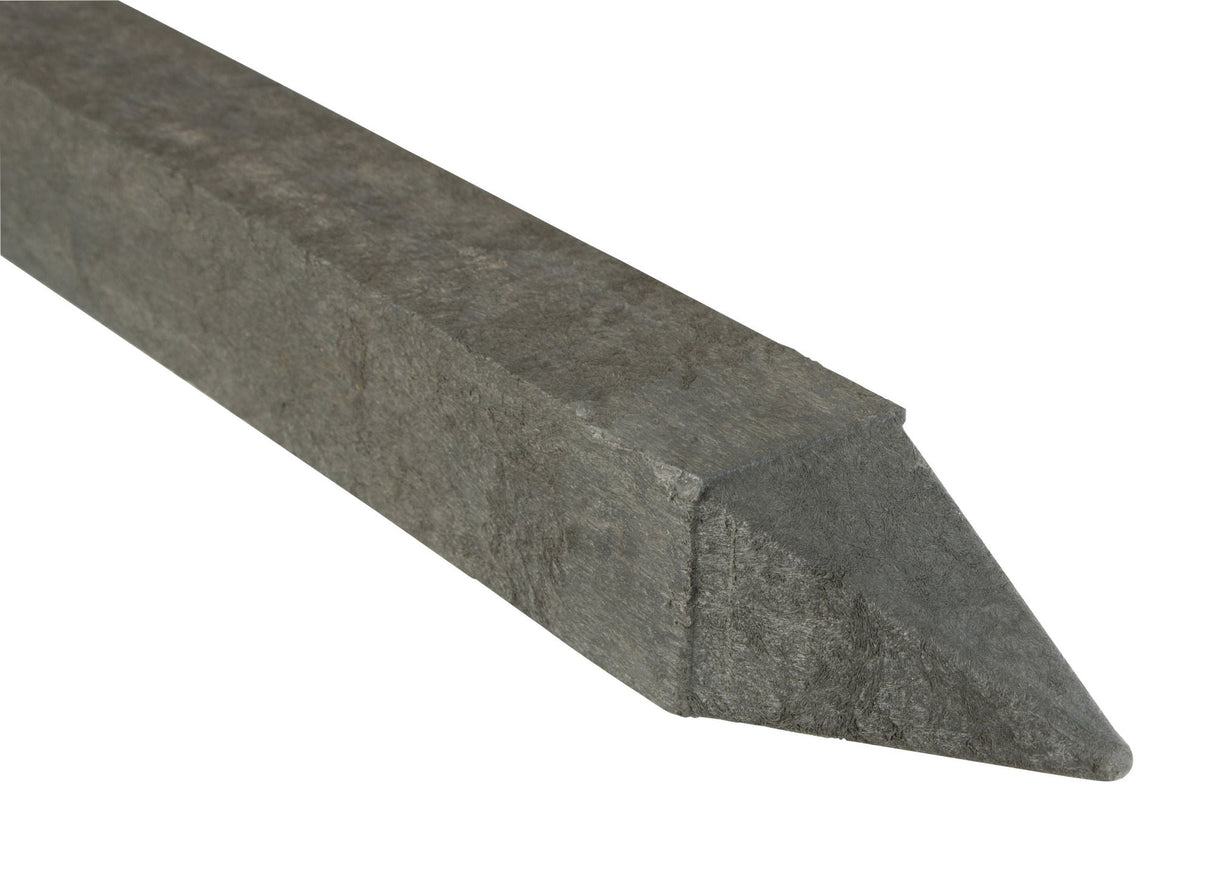 Kerbl Recyclingpfahl 90x90x2000mm, vierkant, grau 44477