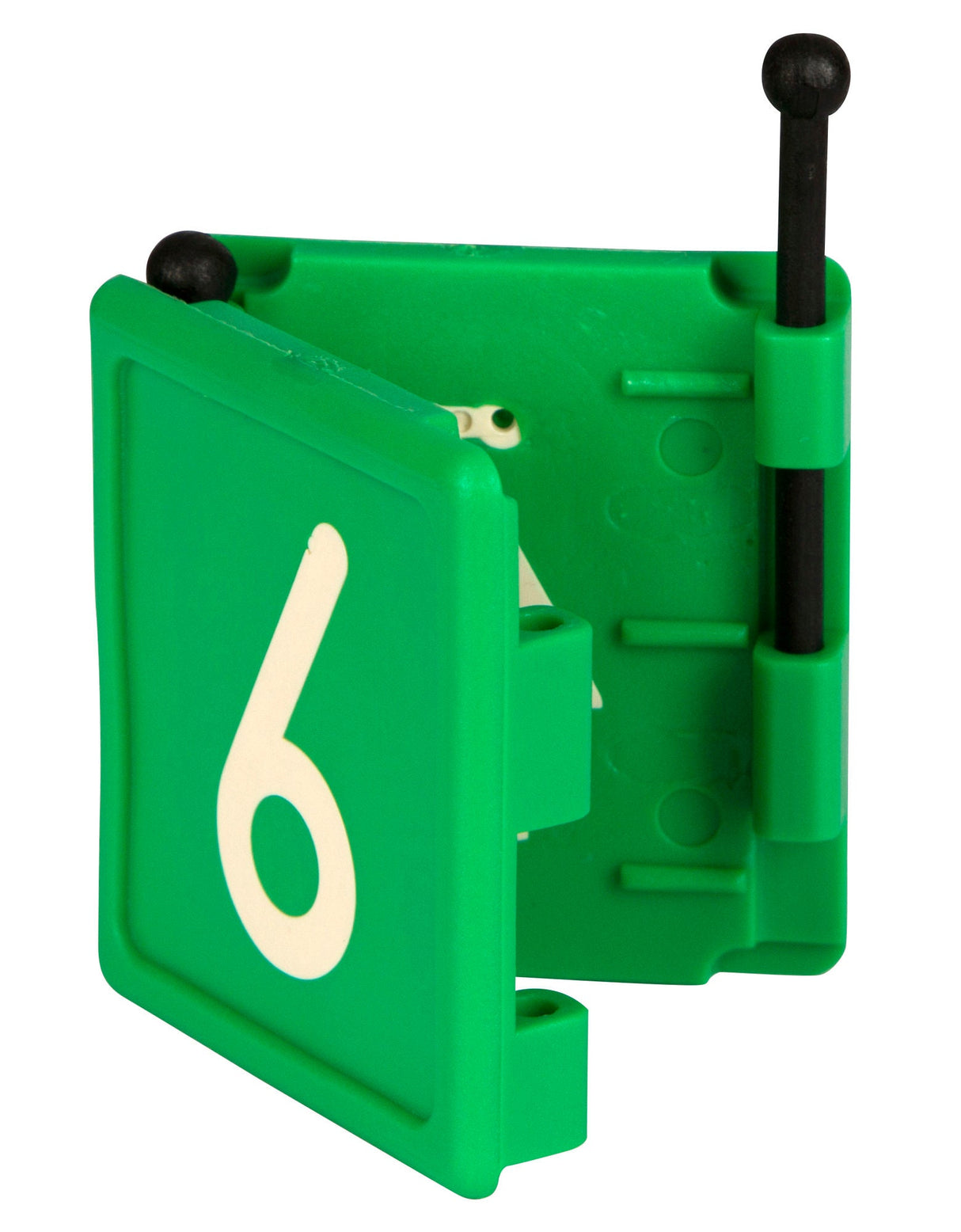 Kerbl Halsbandnummer DUO, 1-stellig Nr. 6 grün 1 Stück 209426