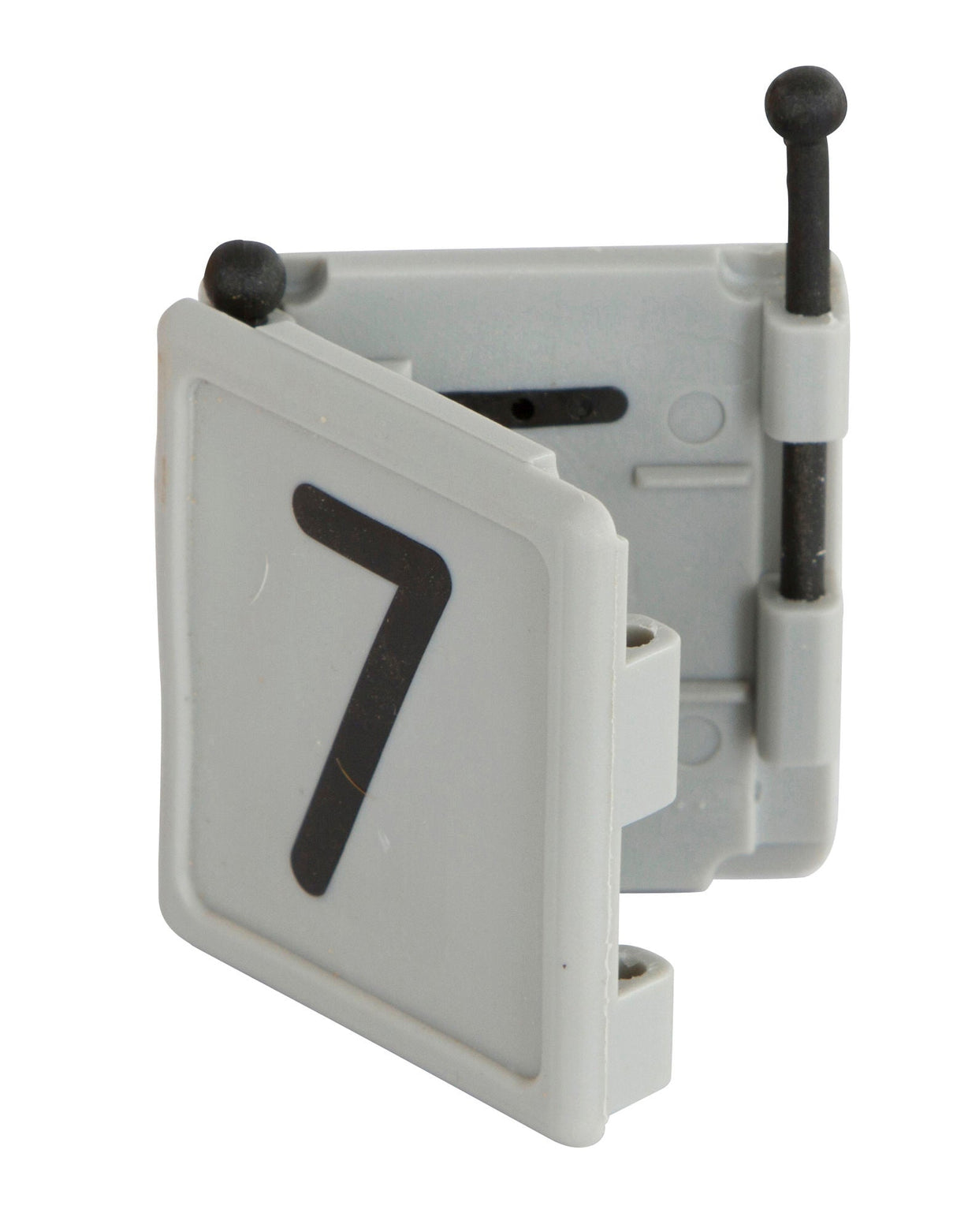 Kerbl Halsbandnummer DUO, 1-stellig Nr. 7 grau 1 Stück 209427