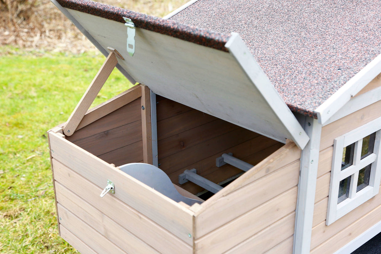 Kerbl Hühnerstall Bonny m. Metall- rahmen am Boden 181x65x118cm 81713