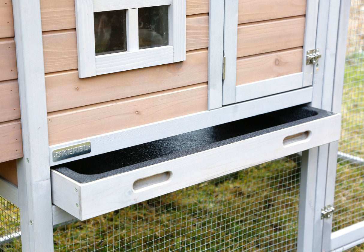 Kerbl Hühnerstall Bonny m. Metall- rahmen am Boden 181x65x118cm 81713