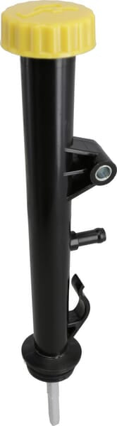 Oil cap with dipstick