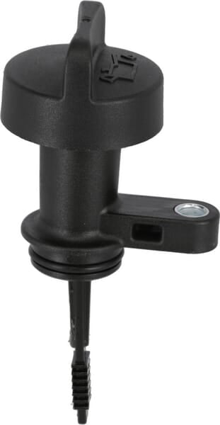 Oil cap with dipstick