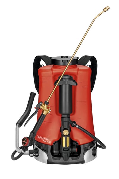 Birchmeier Rückenspritzgerät Flox 10 AD1, mit Druckregler PR3 und 1,5-mm-Durojet-Spritzdüse 12099001
