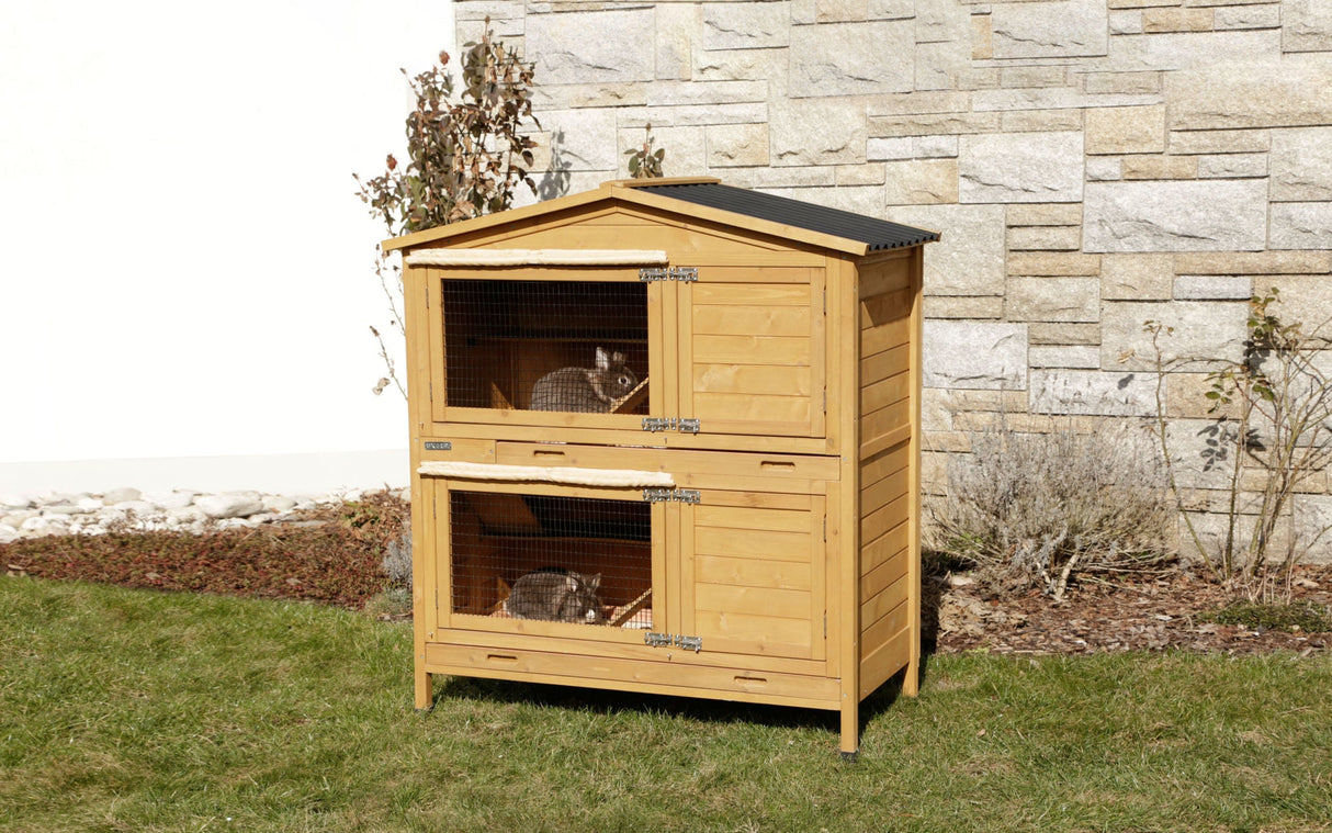 Kerbl Nagerstall Appartement Pro 118x61x130cm, Kunststoffdach - 81719