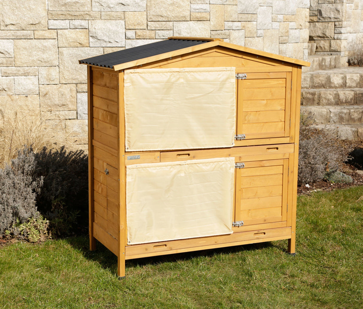 Kerbl Nagerstall Appartement Pro 118x61x130cm, Kunststoffdach - 81719