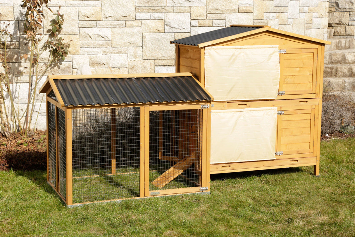 Kerbl Nagerstall Appartement Pro 118x61x130cm, Kunststoffdach - 81719