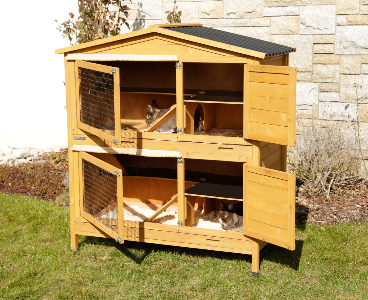 Kerbl Nagerstall Appartement Pro 118x61x130cm, Kunststoffdach - 81719