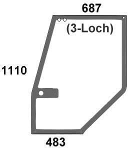 KRAMP Türscheibe 1330931C2N