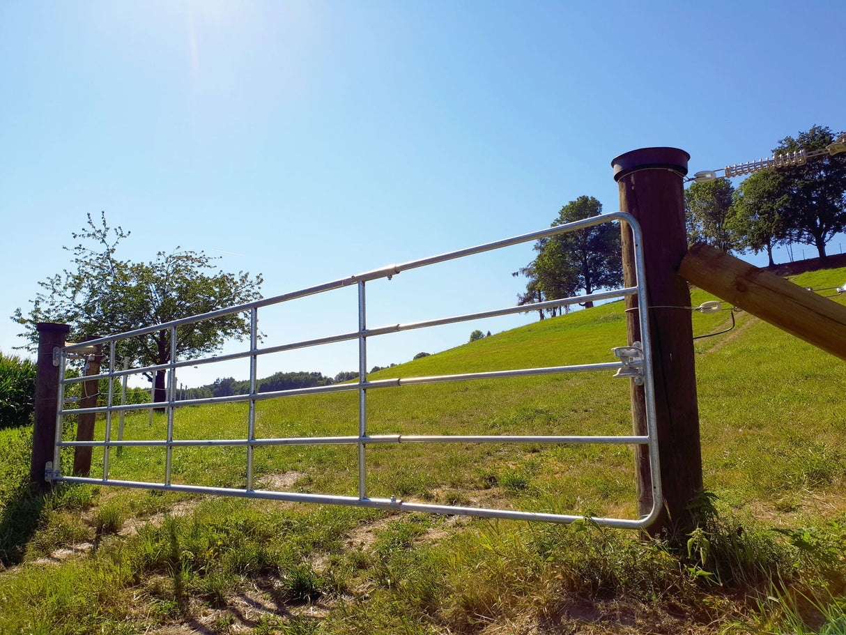 Kerbl Weidetor verstellbar 4m-5m, verzinkt, incl. Montageset 44895