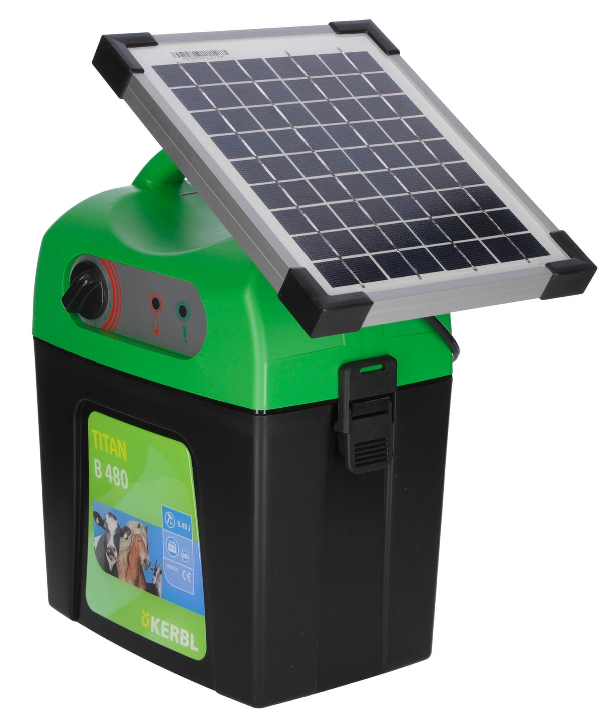 Kerbl Solar-Set 5 W inkl. Halterung, 15Ah AGM Akku 1 Stück 377056