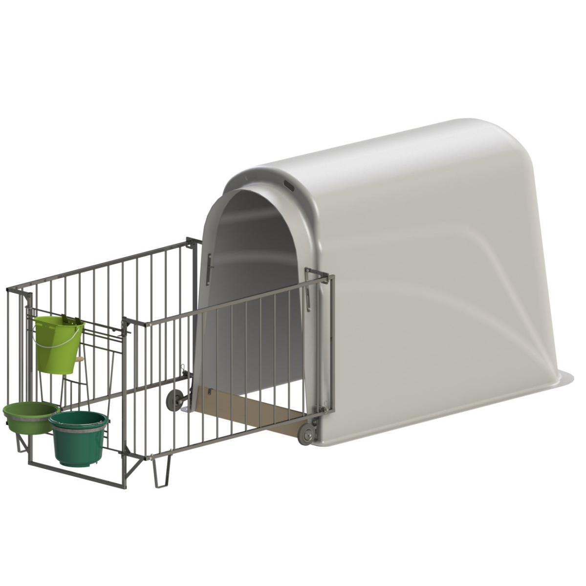 Kerbl CalfHouse Kälberiglu Master Plus mit schwerer Umzäunung - 14485