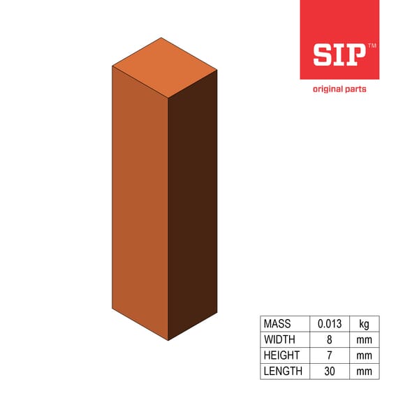SIP.SI Schlüssel, B8x7x30 150060203