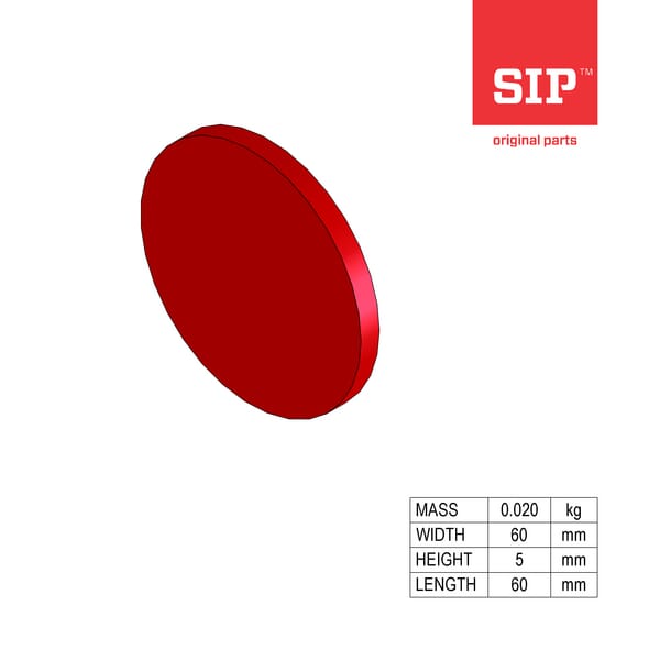 SIP.SI Hinterer Reflektor D60 (rot) 150328700