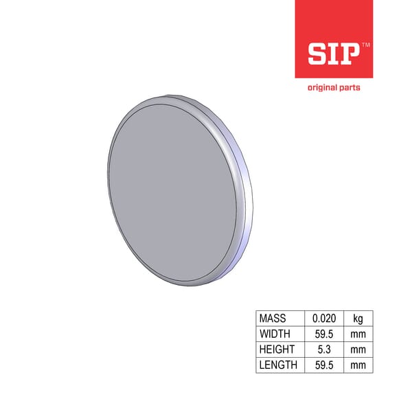 SIP.SI Hinterer Reflektor D60 (weiß) 150328808