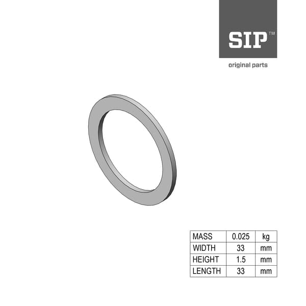 SIP.SI Unterlegscheibensatz 25.2 / 33 151012905