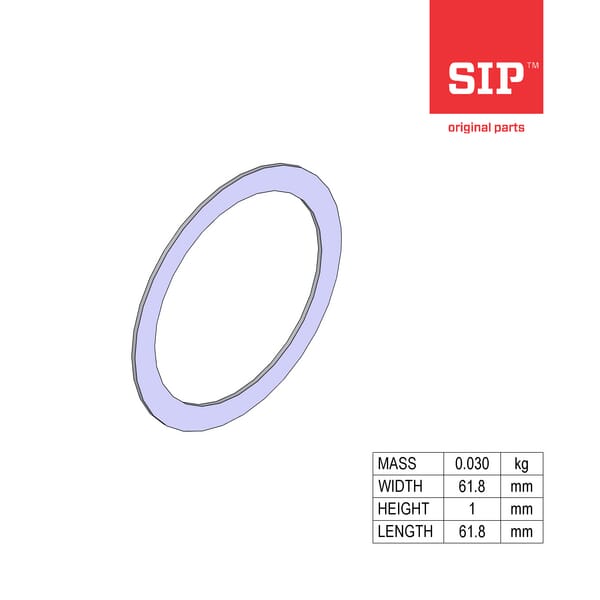 SIP.SI Unterlegscheibensatz 50/61,8 151014501