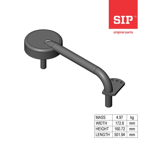 SIP.SI Achse links geschweißt 153445516B