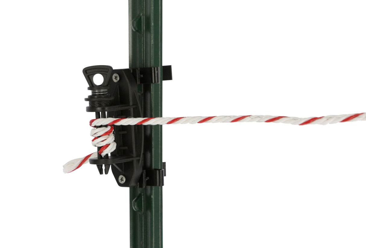 AKO T-Post Universalclip, 8 Clips inkl. 8 Schrauben, schwarz 1 Blister 441176