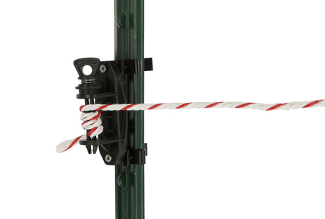 AKO T-Post Universalclip, 8 Clips inkl. 8 Schrauben, schwarz 1 Blister 441176