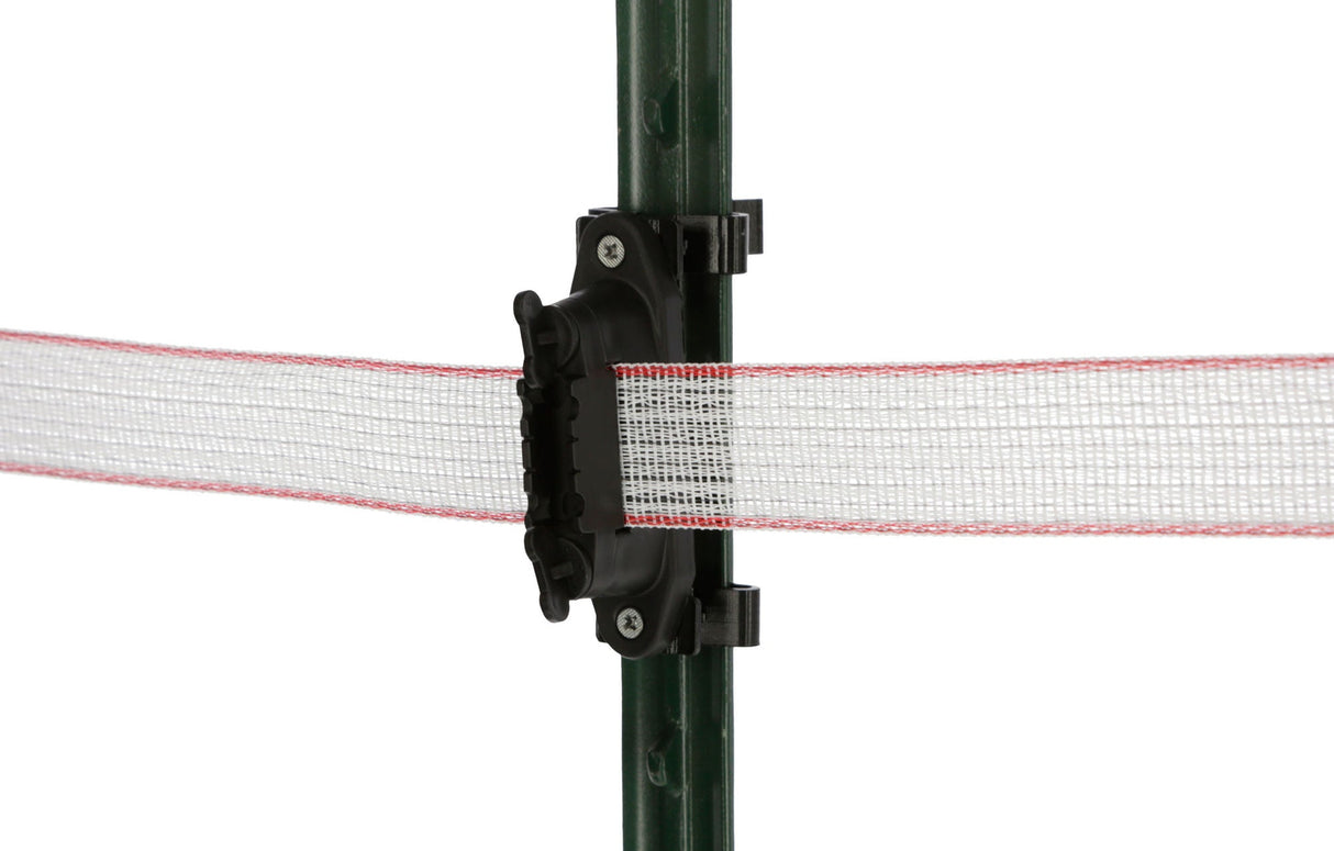 AKO T-Post Universalclip, 8 Clips inkl. 8 Schrauben, schwarz 1 Blister 441176