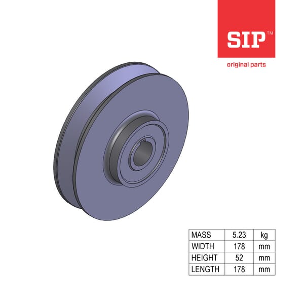 SIP.SI Riemenscheibe 30 / 178-52(540 min-1) 154183726B