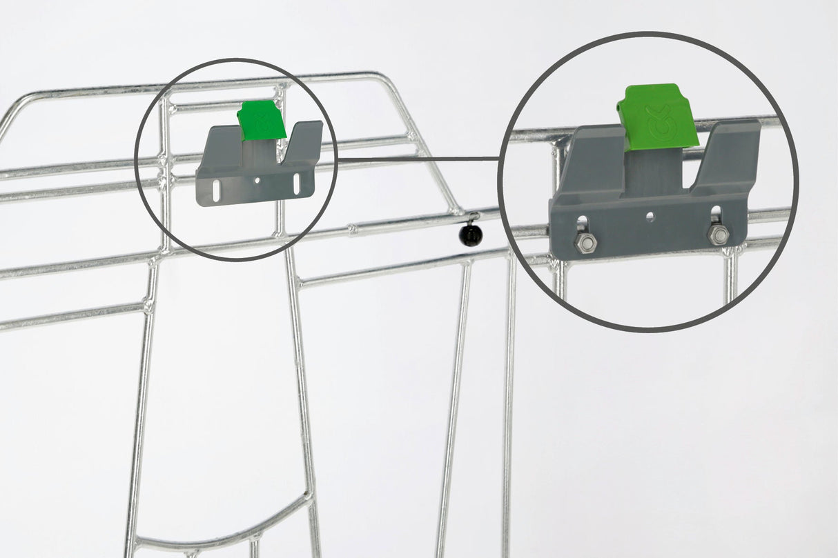 Kerbl Eimerhalter mit Auswurfsicherund Bucket Guard, 3er-Pack 3 Packung 1407