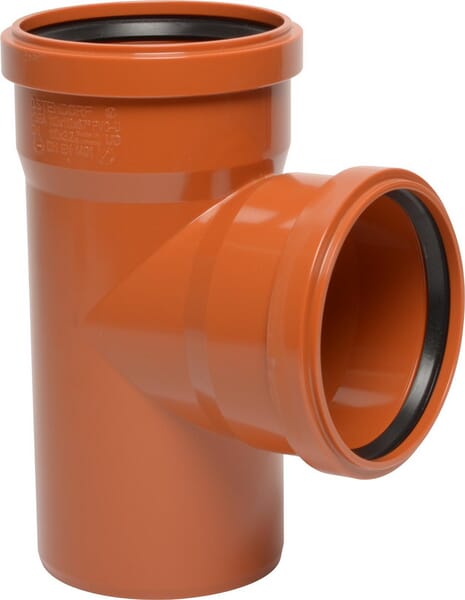 KRAMP KG T-Stück PVC 110/110 mm x 87° 16152110110087