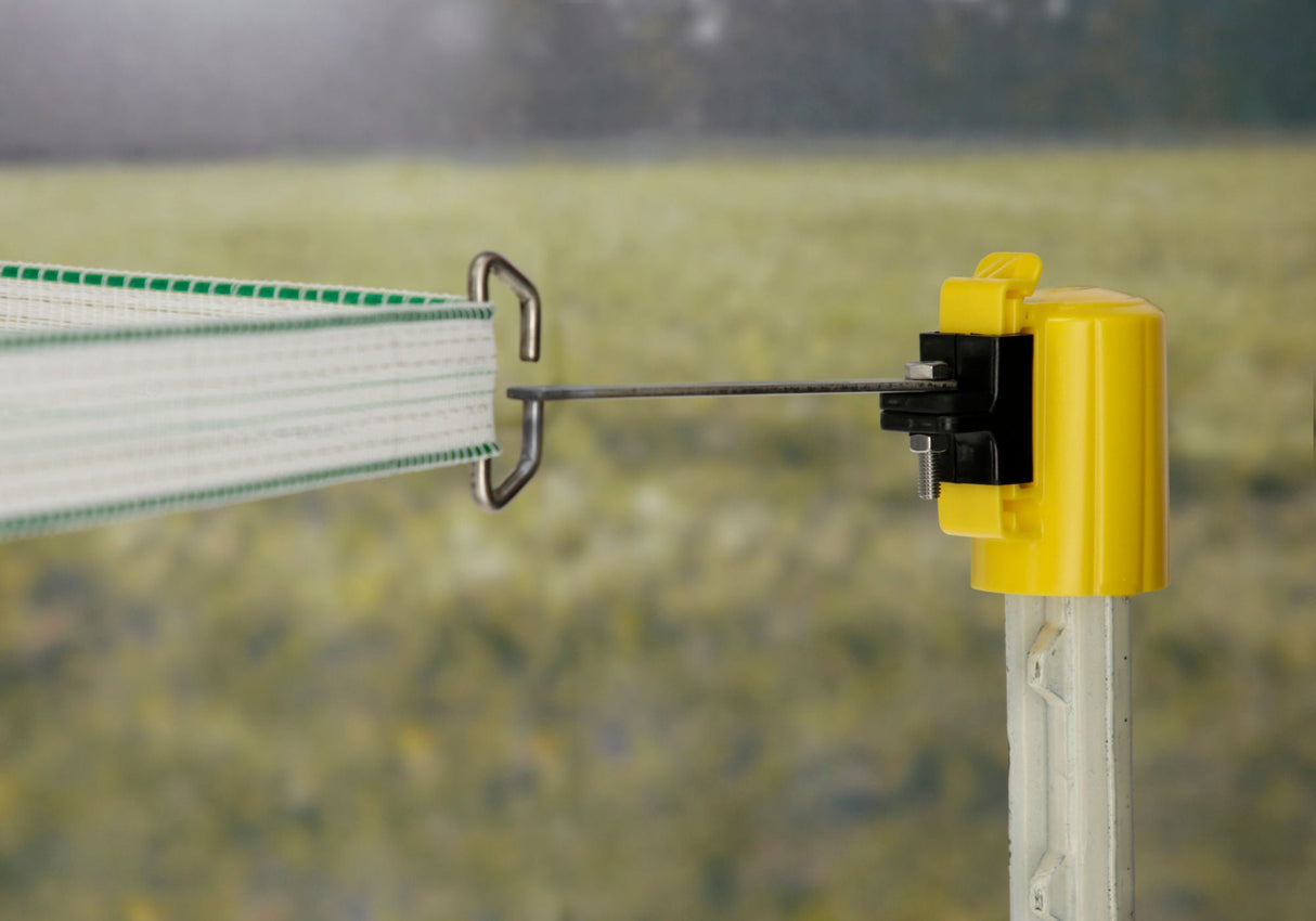 AKO T-Post Ecklösung Band / Seil gelb, 4 St. im BTL 1 Beutel 446536