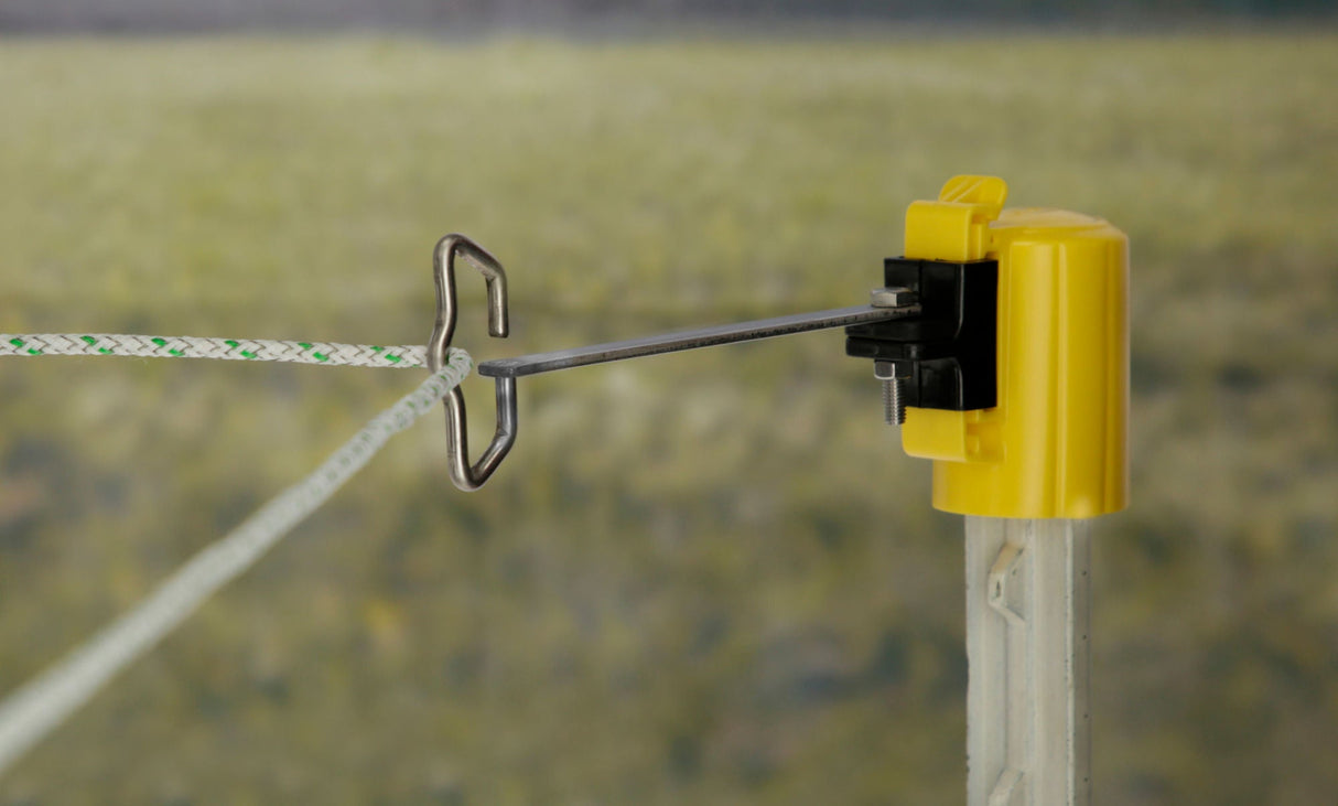 AKO T-Post Ecklösung Band / Seil gelb, 4 St. im BTL 1 Beutel 446536