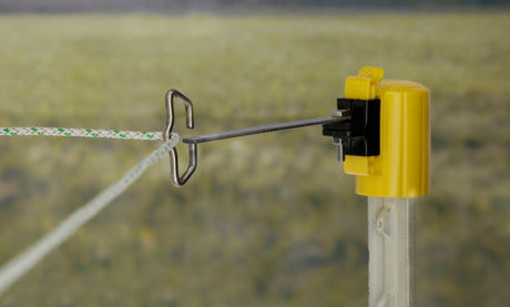 AKO T-Post Ecklösung Band / Seil gelb, 4 St. im BTL 1 Beutel 446536