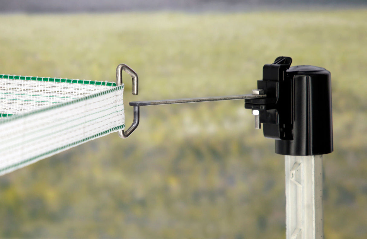 AKO T-Post Ecklösung Band / Seil schwarz, 4 St. im BTL 1 Beutel 446537