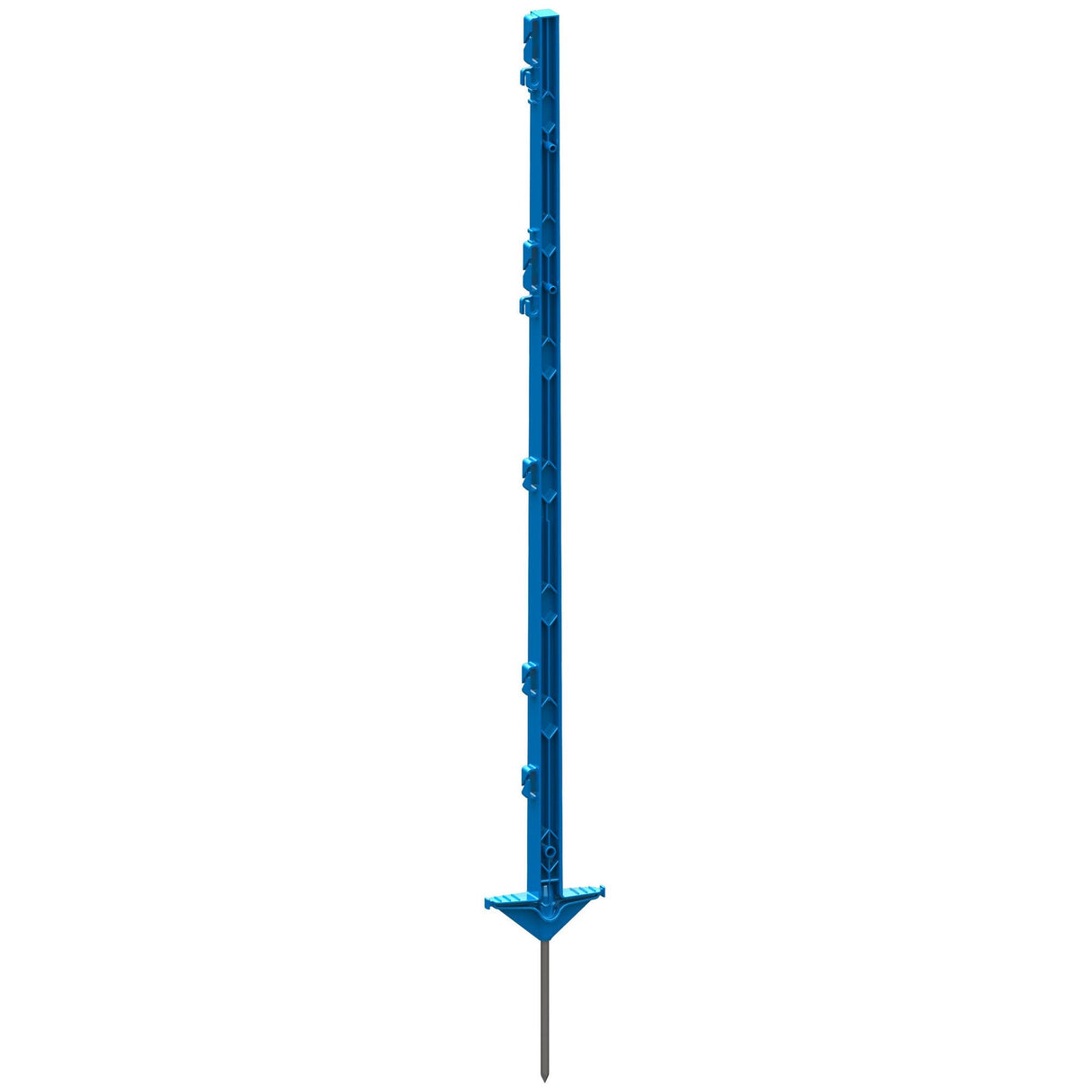 Kerbl Vollkunststoffpfahl 105 cm blau, Doppeltritt 5 Packung 443423