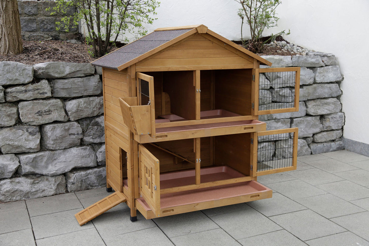 Kerbl Nagerstall Südtirol 125 x 87 x 142 cm,mit Heuraufe 1 Stück 81725