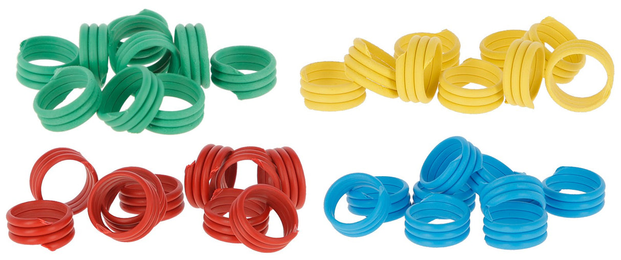 Kerbl 18 mm Spiralring, 100 Stk., gemischt Kunststoff, 100 Stk. - 72319
