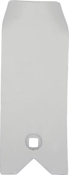 KRAMP Deflektorplatte 240x100mm, gehärtet, gekrümmt, 1 Loch, passend für Unia - 1 Stück - 1738050070N