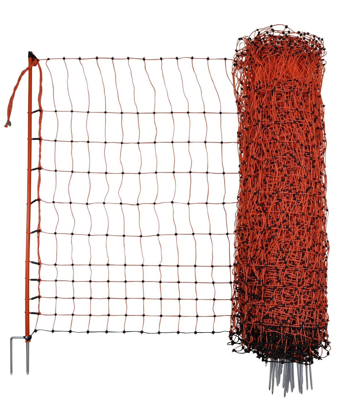 Kerbl Geflügelnetz 50mtr., 106cm Doppelspitze, orange, el.leite 1 Stück 292271